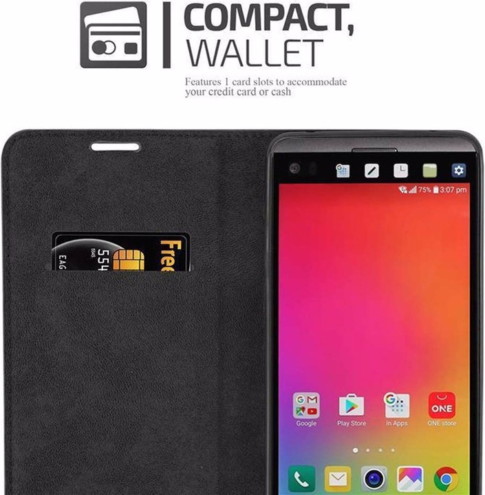 Actual product image Cadorabo Book Invisible Magnet Cover (LG V20)