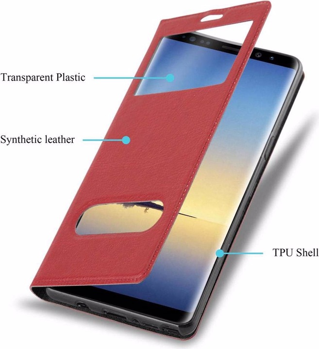 Produktbild Cadorabo Book mit View Doppelfenster Cover (Samsung Galaxy Note 8)