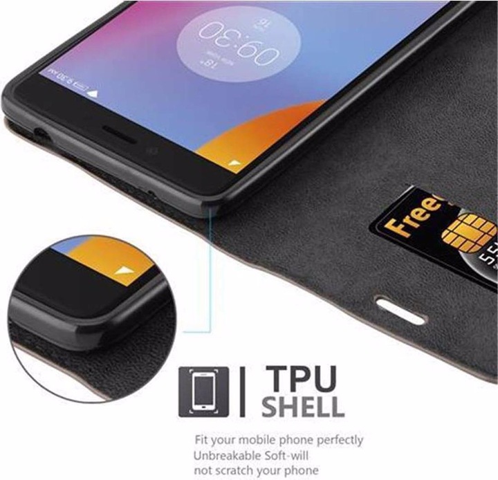 Actual product image Cadorabo Book Invisible Magnet Cover (Lenovo K6 Note)