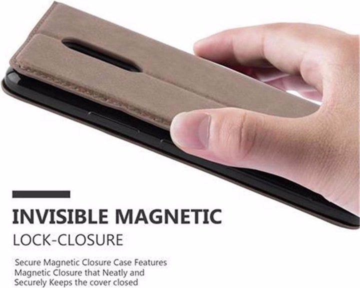 Actual product image Cadorabo Book Invisible Magnet Cover (Lenovo K6 Note)