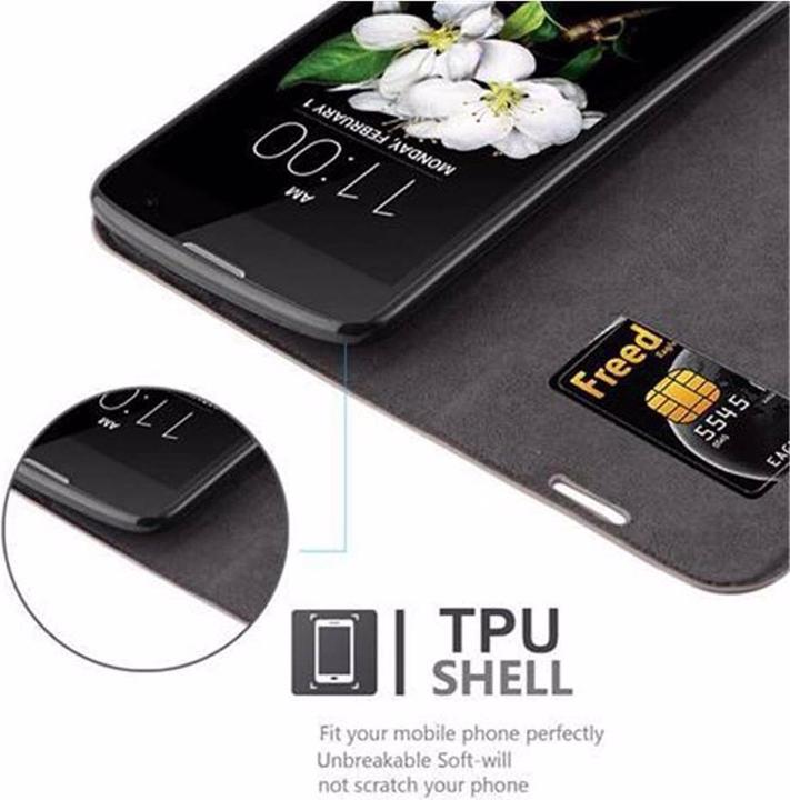 Produktbild Cadorabo Book Invisible Magnet Cover (LG K7)