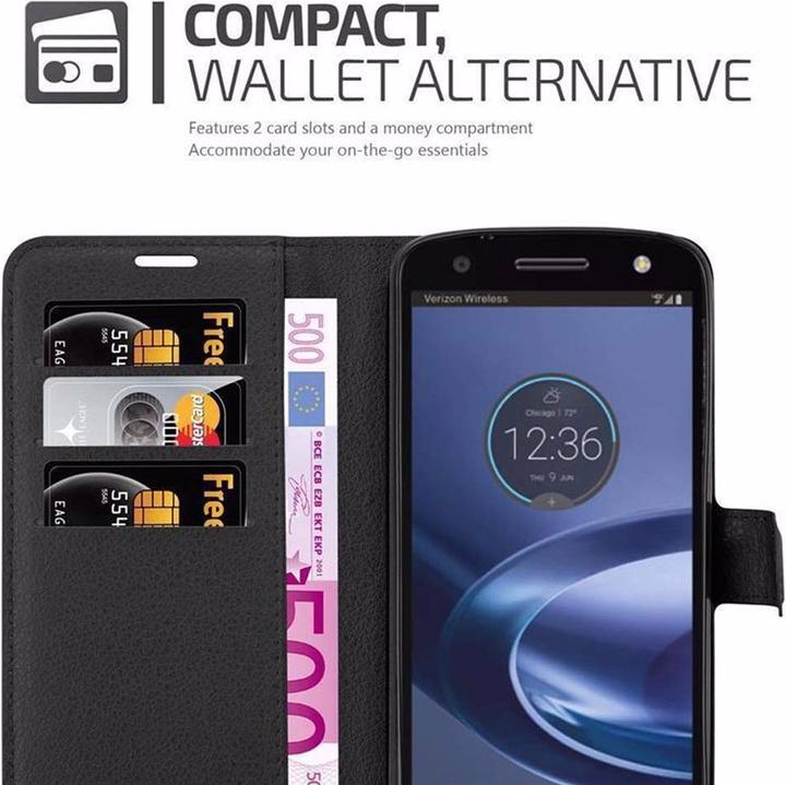 Produktbild Cadorabo Book mit Standfunktion Cover (Motorola Moto Z Force)