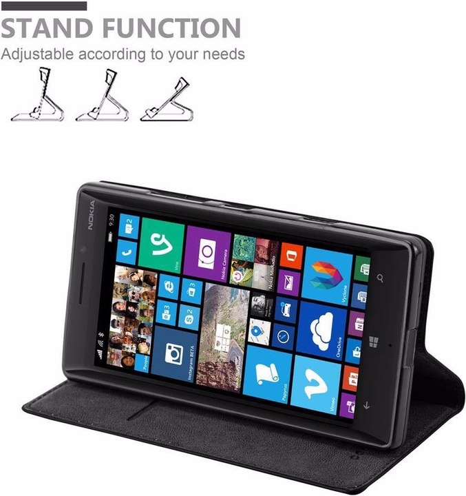 Actual product image Cadorabo Book Invisible Magnet Cover (Nokia Lumia 930, Nokia Lumia Icon 929)