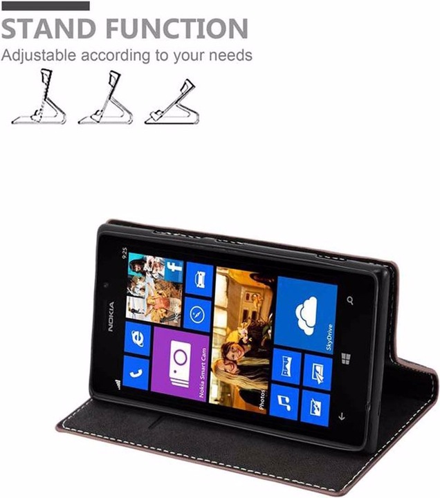 Actual product image Cadorabo Book X Wallet Cover (Nokia Lumia 925)