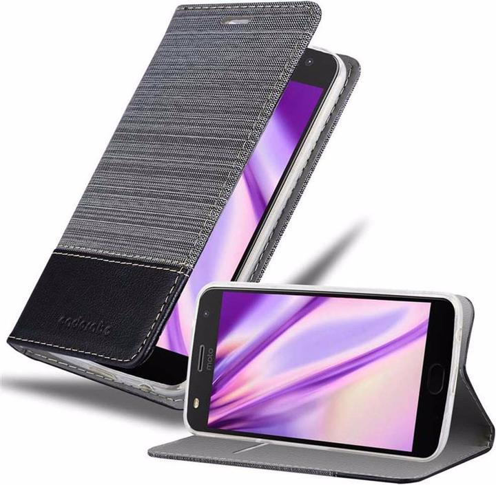 Actual product image Cadorabo Book Jeans Optics Cover (Motorola Moto Z2 Play)