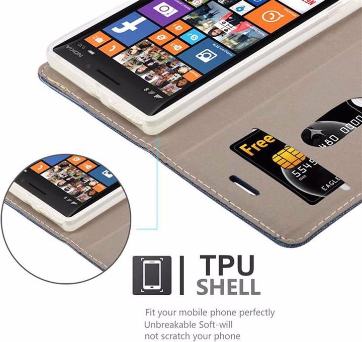 Produktbild Cadorabo Book Jeans Optik Cover (Nokia Lumia 930, Nokia Lumia Icon 929)