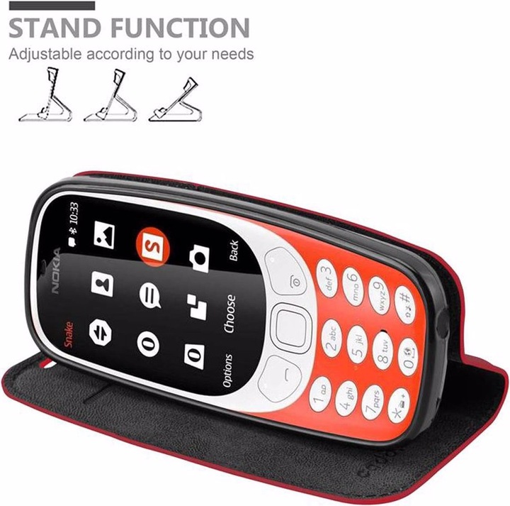 Actual product image Cadorabo Book Invisible Magnet Cover (Nokia 3310 3G)
