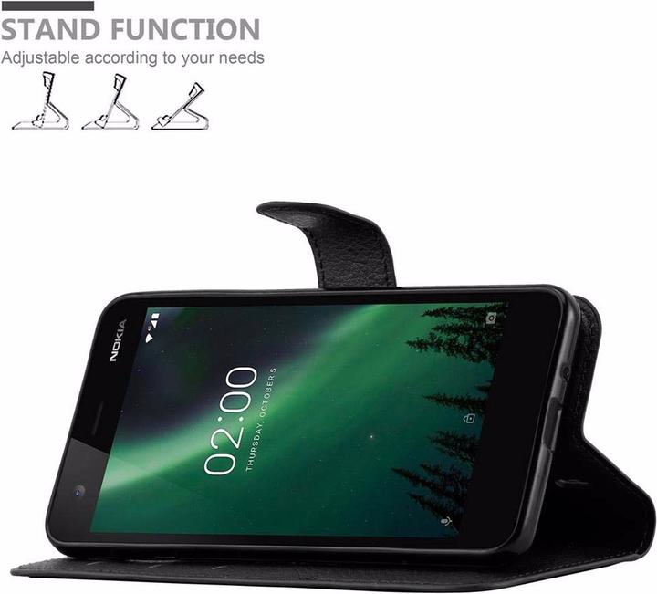 Actual product image Cadorabo Book with stand function cover (Nokia 2)