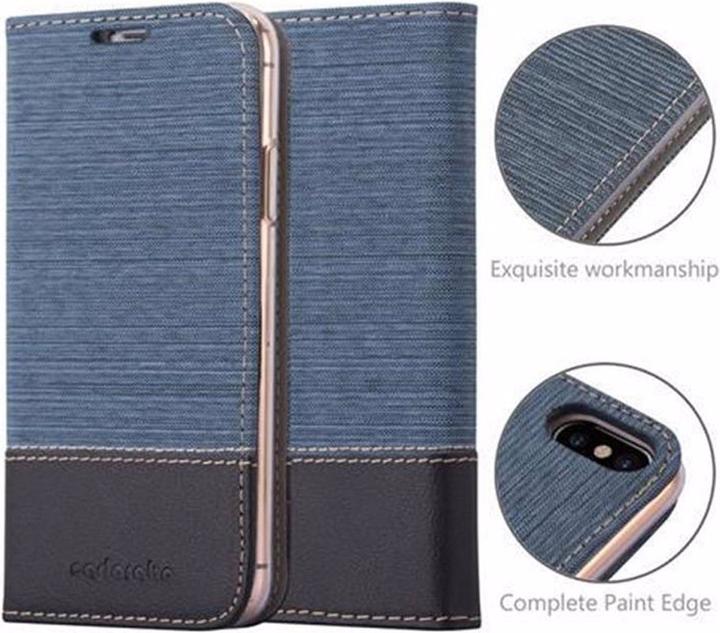 Actual product image Cadorabo Book Jeans Optics Cover (Apple iPhone XS, Apple iPhone X)