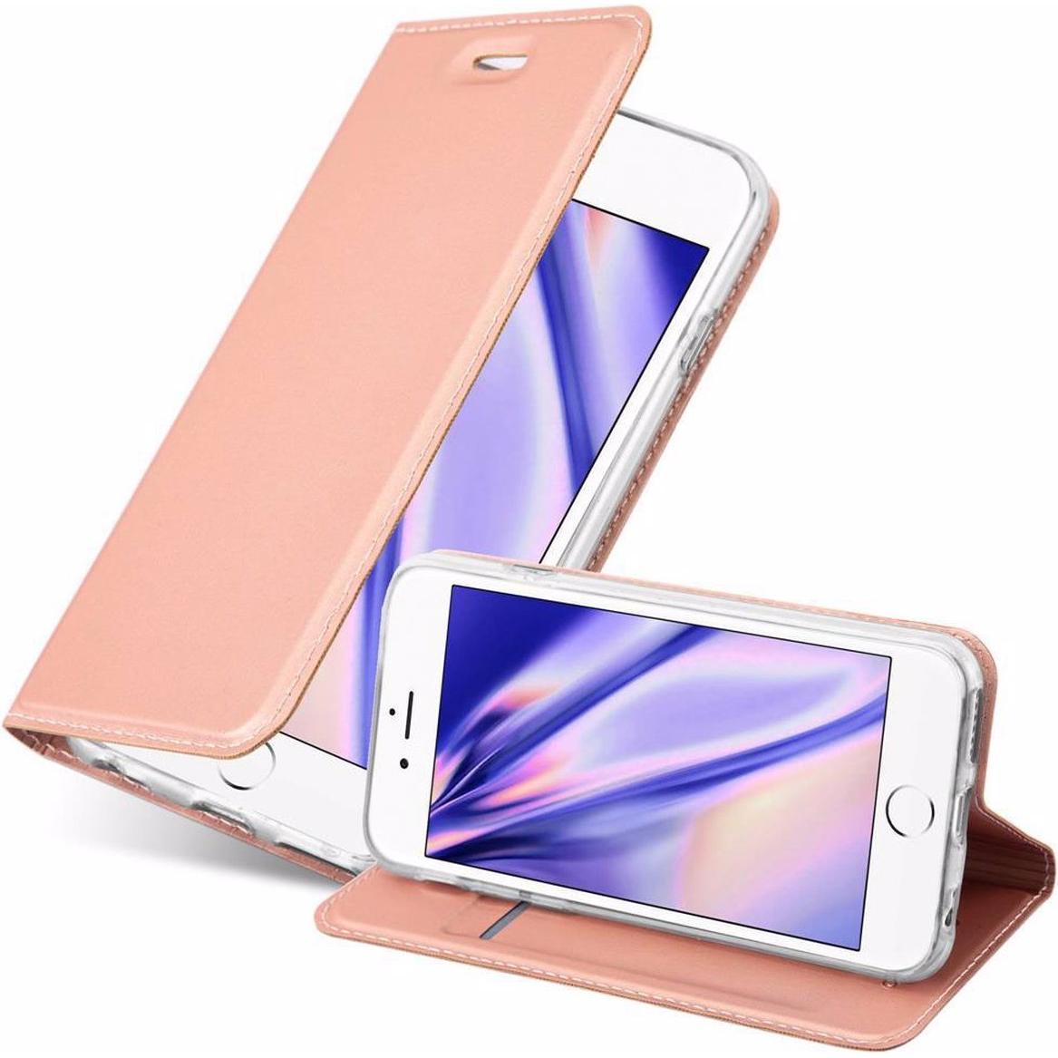 Cadorabo Book Classy Style Cover (Apple iPhone 6), Smartphone Hülle, Rosa