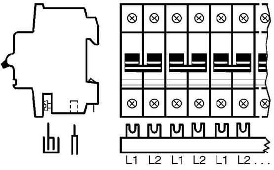 Actual product image ABB Busbar block