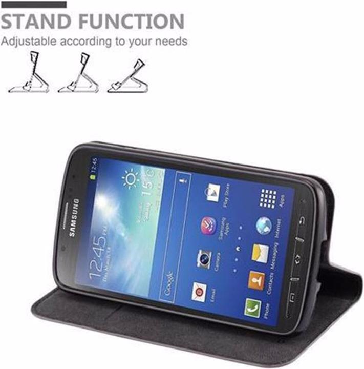 Actual product image Cadorabo Book Invisible Magnet Cover (Samsung Galaxy S4 Active)