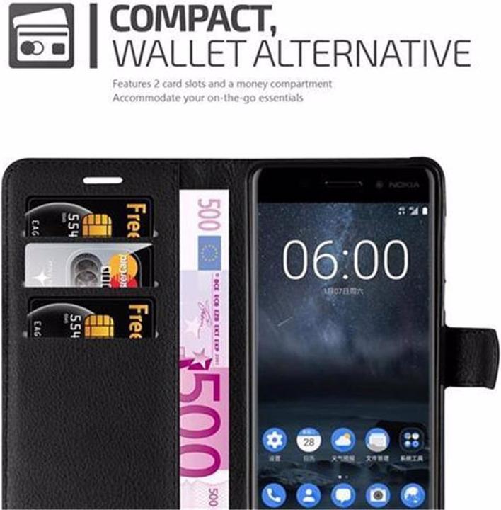 Produktbild Cadorabo Book mit Standfunktion Cover (Nokia 6)