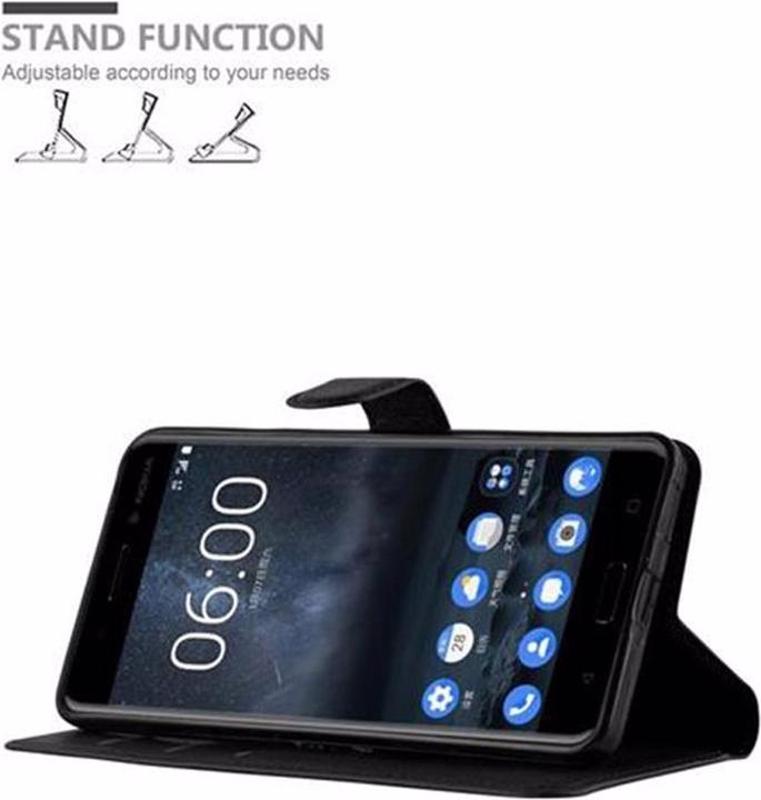 Produktbild Cadorabo Book mit Standfunktion Cover (Nokia 6)