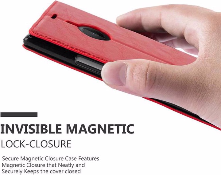 Actual product image Cadorabo Book Invisible Magnet Cover (Nokia Lumia 1520)