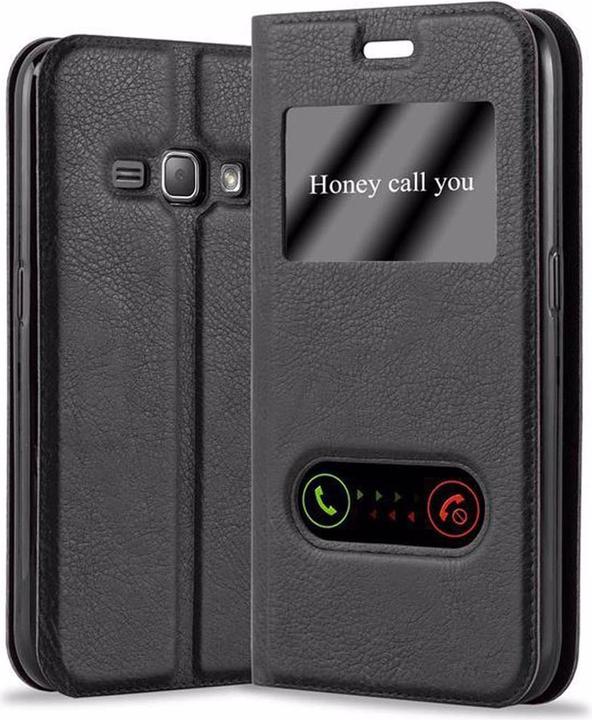Produktbild Cadorabo Book mit View Doppelfenster Cover (Samsung Galaxy J1)