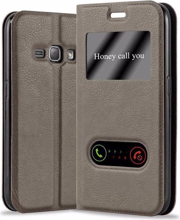 Produktbild Cadorabo Book mit View Doppelfenster Cover (Samsung Galaxy J1 (2016))