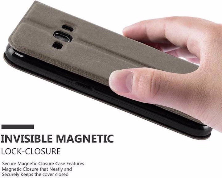 Actual product image Cadorabo Book with View double window cover (Samsung Galaxy J1 (2016))