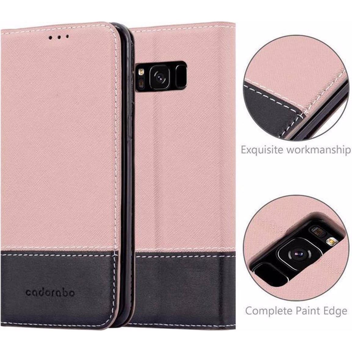 Thumbnail - Cadorabo Book X-Wallet Cover (Samsung Galaxy S8), Smartphone Hülle, Rosa