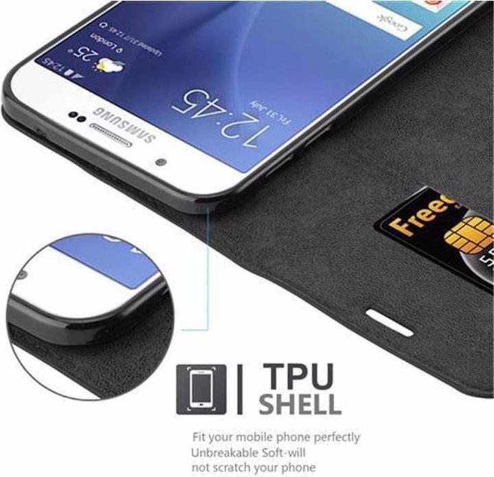 Actual product image Cadorabo Book Invisible Magnet Cover (Samsung Galaxy A8)