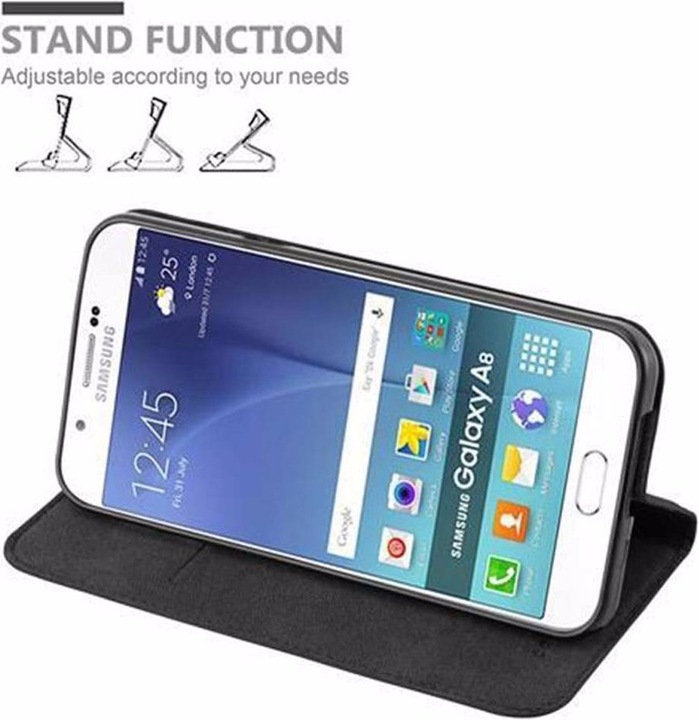 Actual product image Cadorabo Book Invisible Magnet Cover (Samsung Galaxy A8)