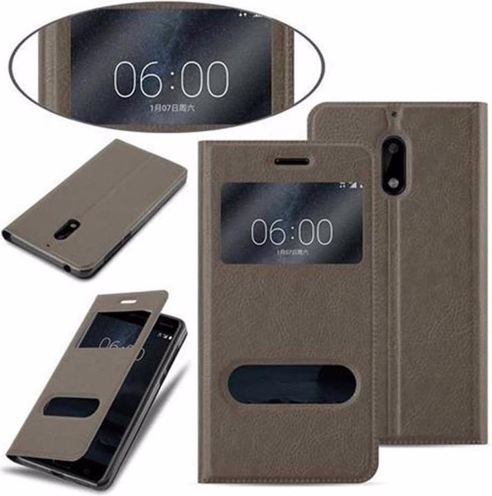 Produktbild Cadorabo Book mit View Doppelfenster Cover (Nokia 6)