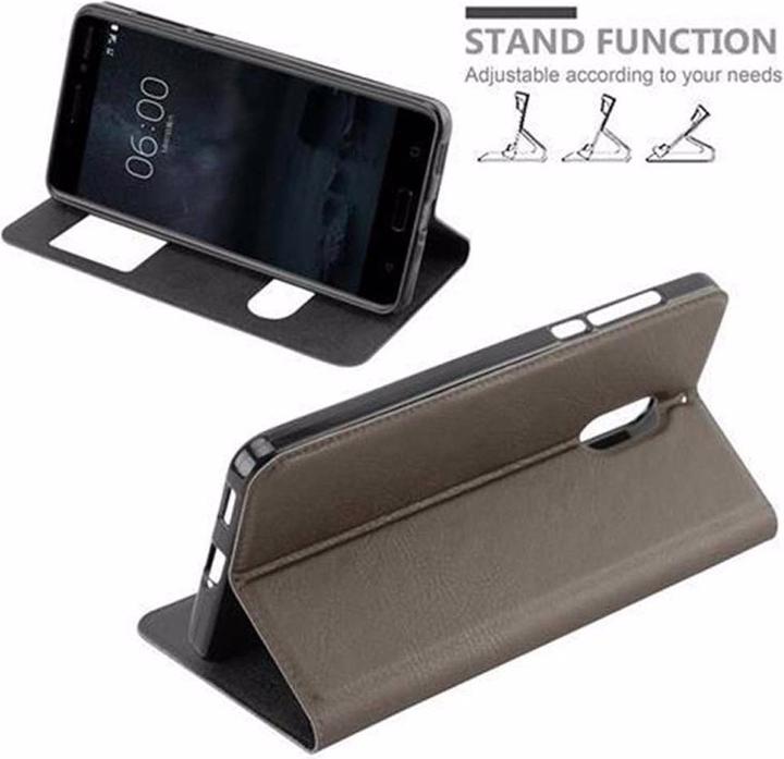 Produktbild Cadorabo Book mit View Doppelfenster Cover (Nokia 6)