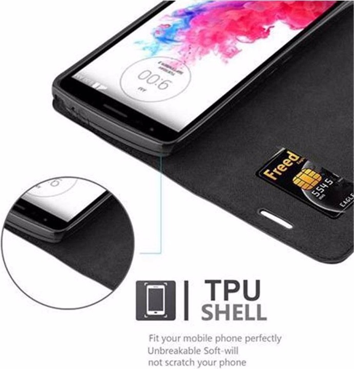 Actual product image Cadorabo Book Invisible Magnet Cover (LG G3 Stylus)