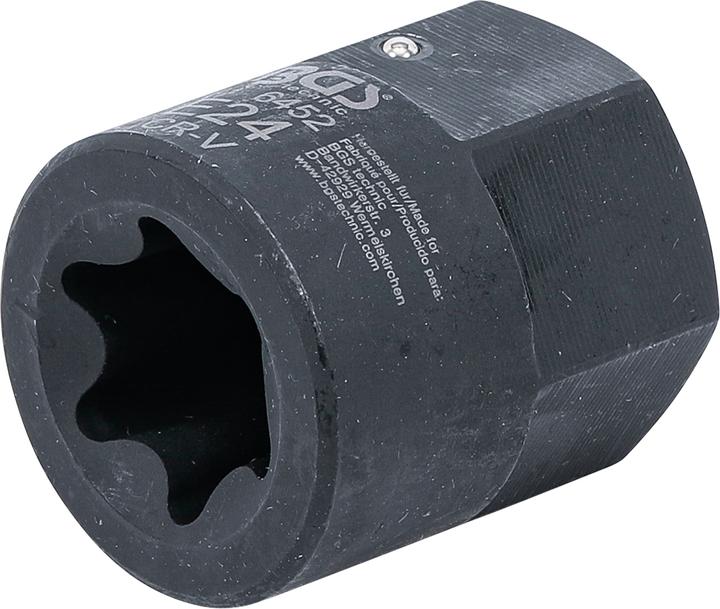 Immagine prodotto BGS Bussola per pinze freno profilo E (per Torx) per MAN TGA attacco esagono esterno 30 mm E24 (Freno posteriore, Pinza freno)