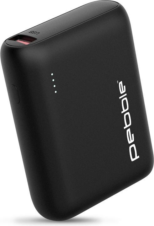 Actual product image veho Pebble PZ10 - Black - Universal - Rectangle - Lithium Polymer (LiPo) - 10000 mA (10000 mAh, 5 W, 37 Wh)