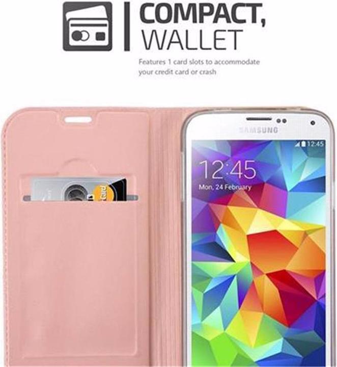 Actual product image Cadorabo Book Classy Style Cover (Samsung Galaxy S5, Samsung Galaxy S5 Neo)