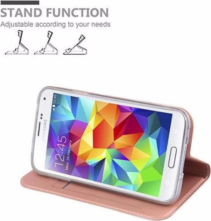 Actual product image Cadorabo Book Classy Style Cover (Samsung Galaxy S5, Samsung Galaxy S5 Neo)