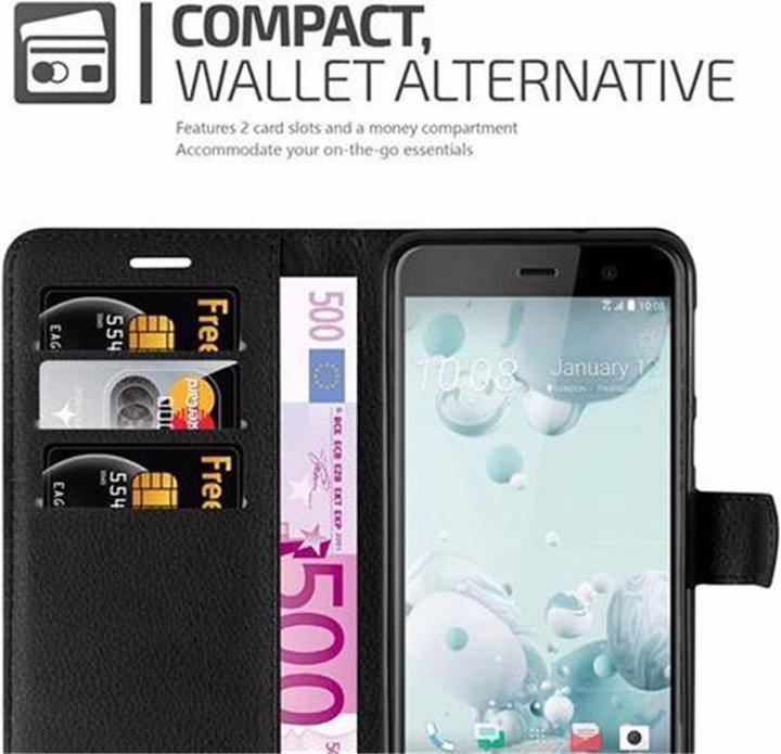 Actual product image Cadorabo Book with stand function cover (HTC U Play)