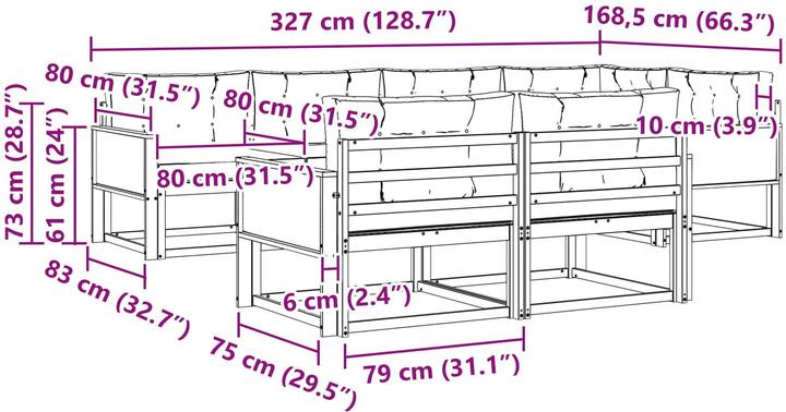Produktbild vidaXL Gartenmöbel