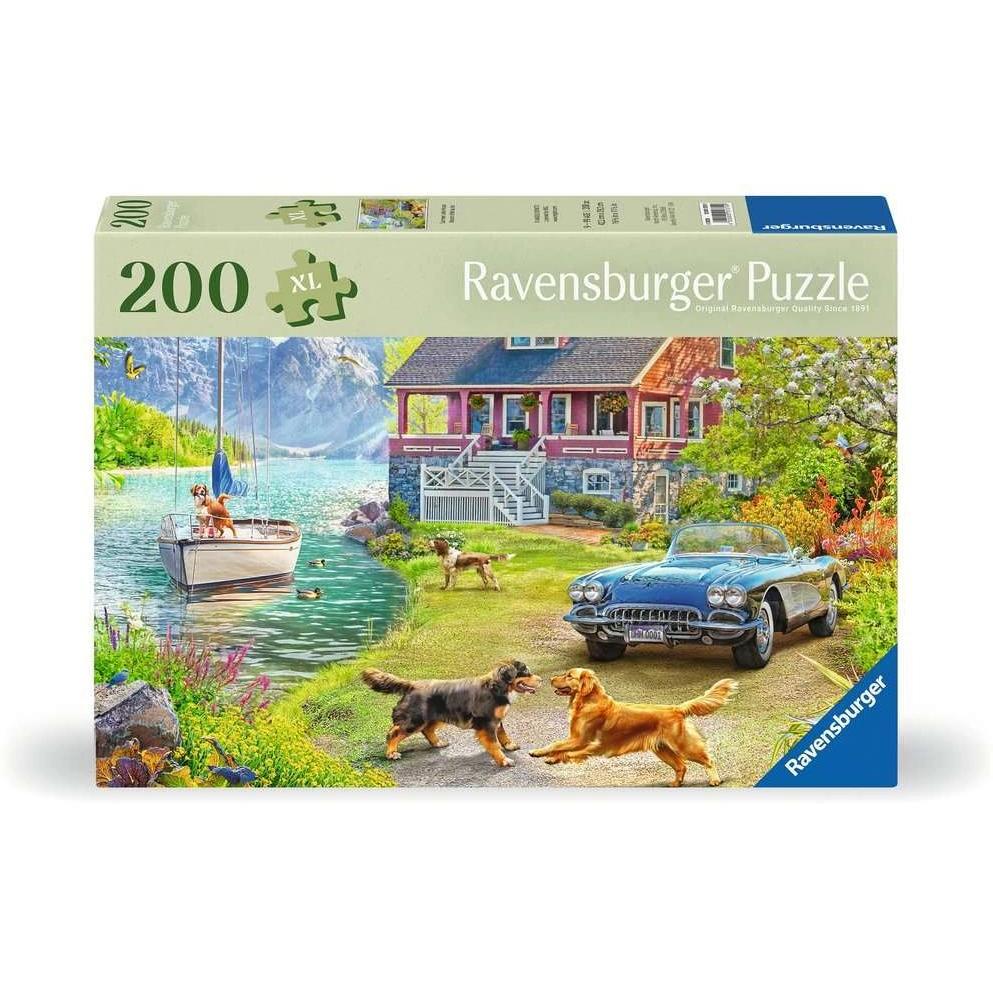 Ravensburger Puzzle 12001370 - Sommerhaus am See - Puzzle für ältere Menschen und Senioren, mit 200 (200 Teile)