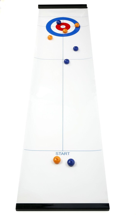 Kikkerland Jeu de curling sur table