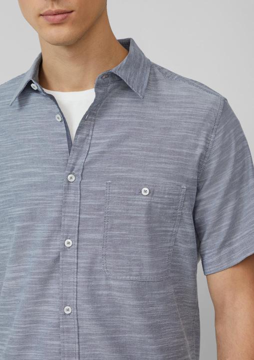 Image du produit S.Oliver Hemd Slim Fit: Kurzarm-Hemd aus Baumwollstretch mit Flammgarnstruktur (M)