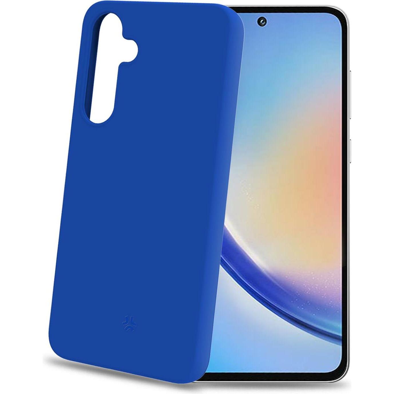 Celly Chrome Cover (Samsung Galaxy A35), Cover smartphone, Blu