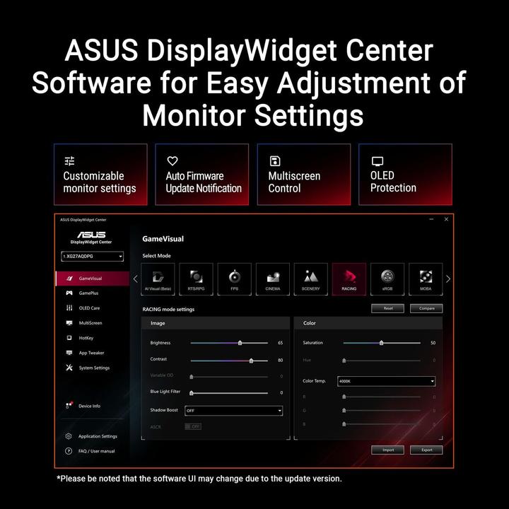 Image du produit ASUS ROG Strix OLED XG27ACDMS (2560 x 1440 pixels, 26.50")