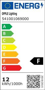 Energie-Label Opple LEDSpot3C-C-P 54100106900012W-Dim-3000-36D-WH (1200 lm)