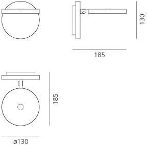 Actual product image Artemide Demetra Faretto Parete (780 lm)