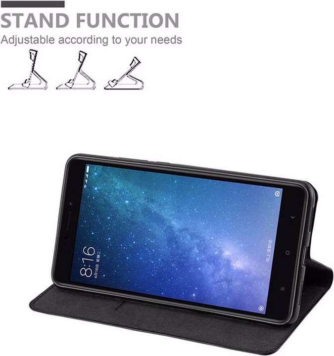 Actual product image Cadorabo Book Invisible Magnet Cover (Mi Max 2)