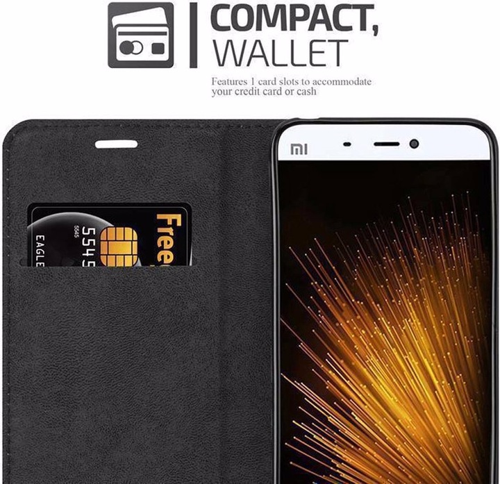 Actual product image Cadorabo Book Invisible Magnet Cover (Mi 5)