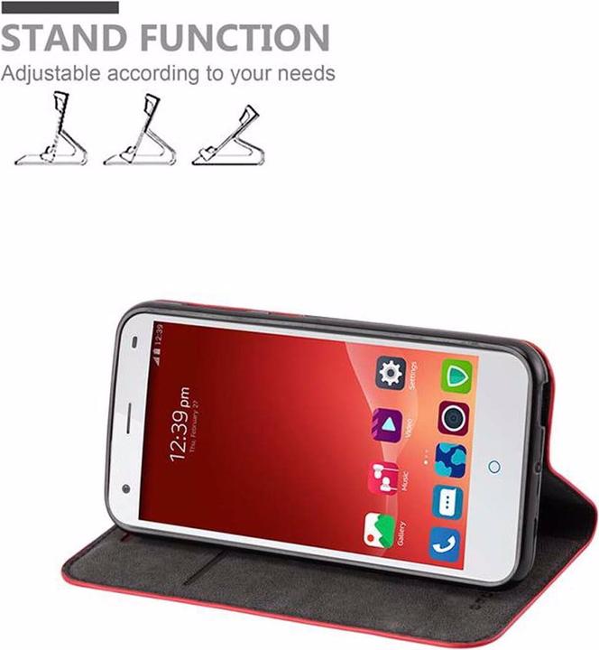 Actual product image Cadorabo Book Invisible Magnet Cover (ZTE Blade S6)