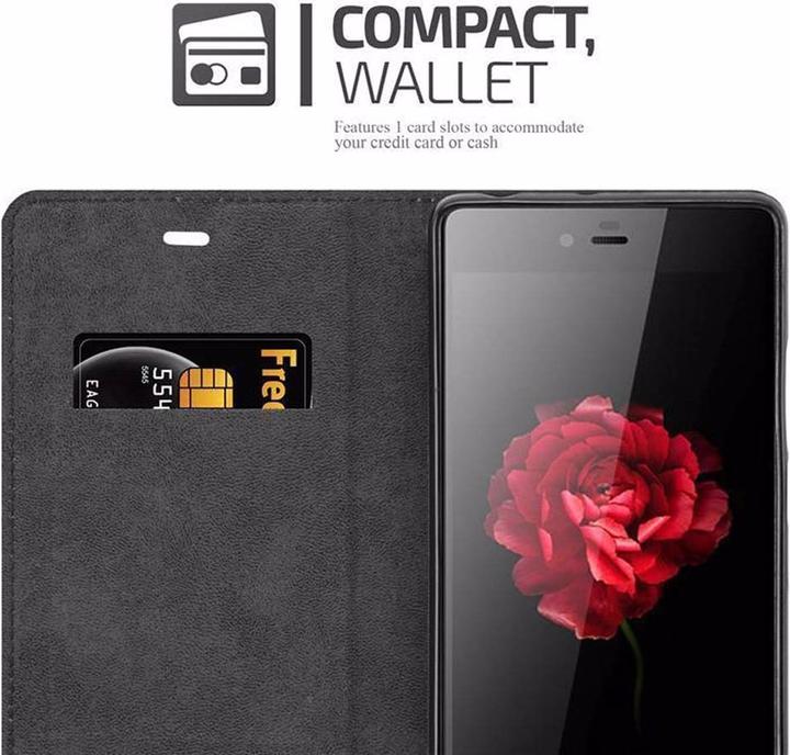 Actual product image Cadorabo Book Invisible Magnet Cover (ZTE Nubia Z9 Max)