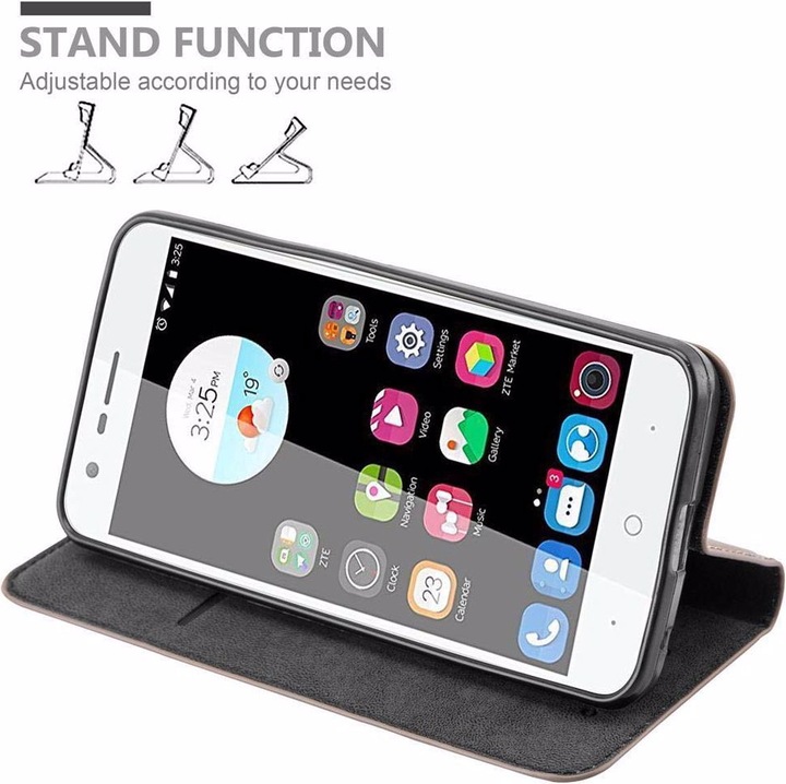 Actual product image Cadorabo Book Invisible Magnet Cover (ZTE Blade V8 Mini)