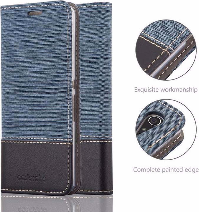 Actual product image Cadorabo Book Jeans Optics Cover (Sony Xperia E3)