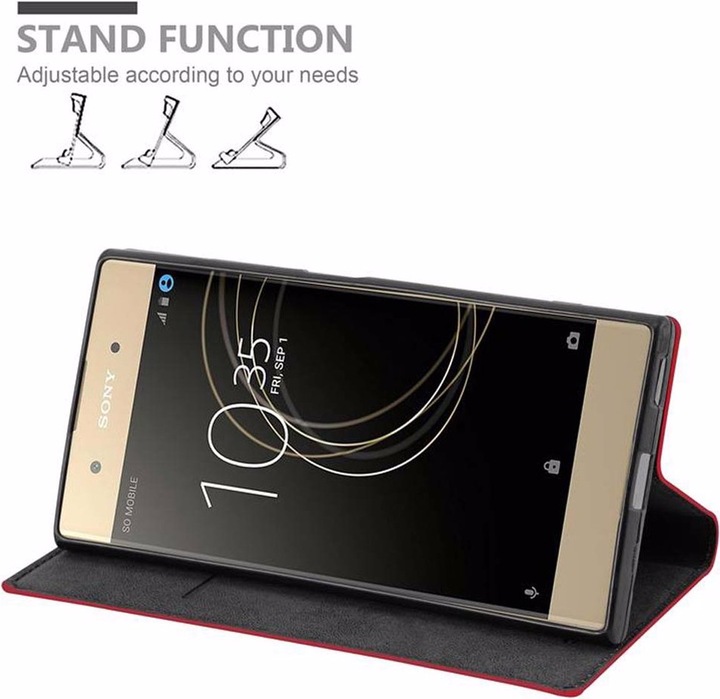 Actual product image Cadorabo Book Invisible Magnet Cover (Sony Xperia XA1 Plus)