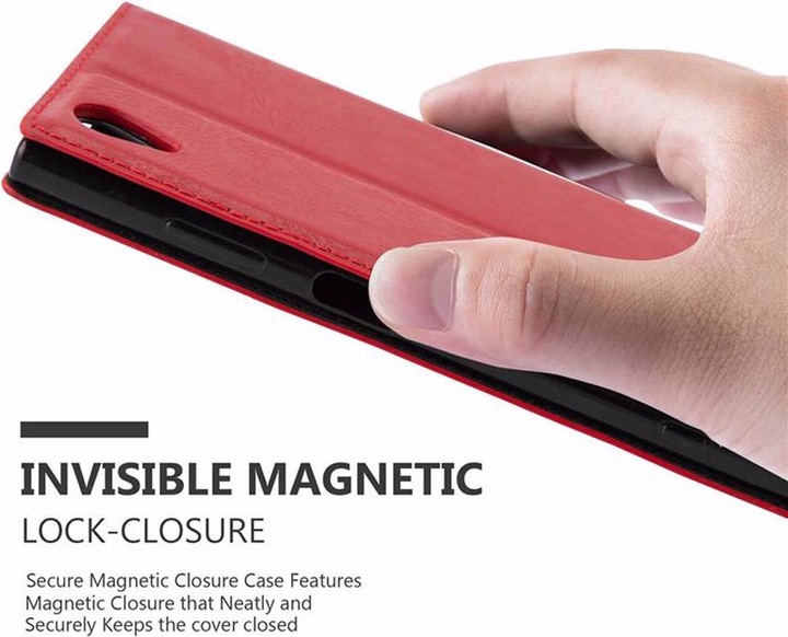 Actual product image Cadorabo Book Invisible Magnet Cover (Sony Xperia XA1 Plus)