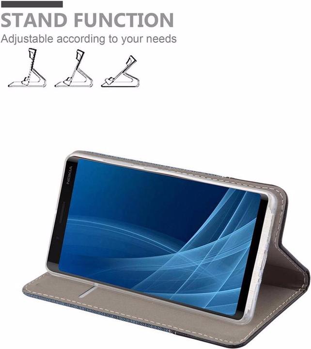 Image du produit Cadorabo Couverture look jeans Book (Nokia 8 Sirocco)